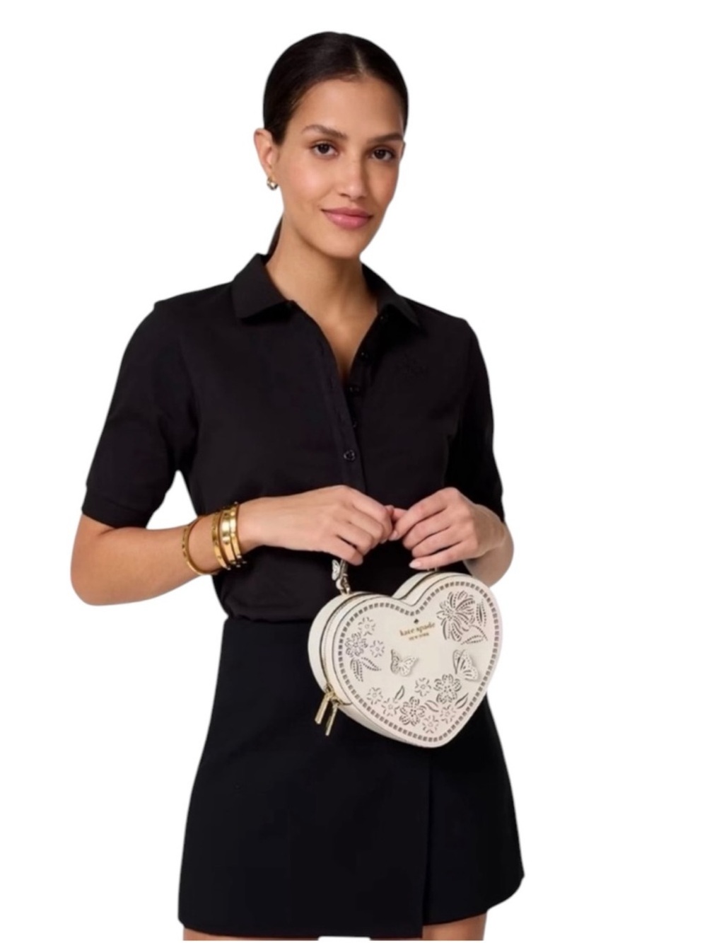 Kate Spade Love Shack Heart Crossbody NWT Sealed Saffiano Leather KL039 - Picture 7 of 12